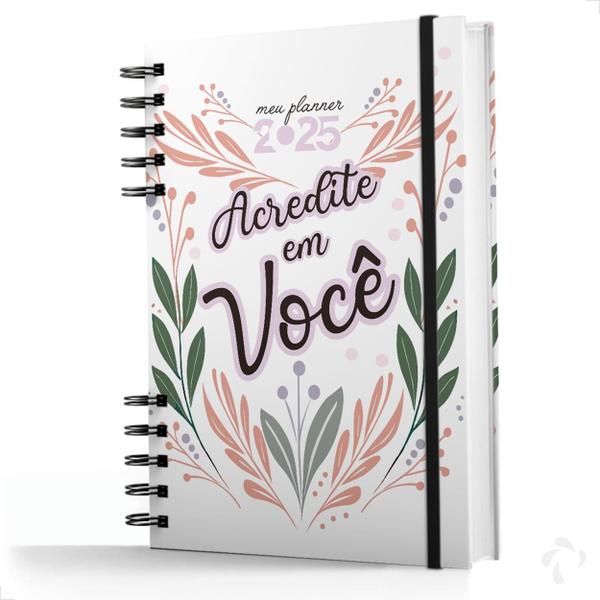 Imagem de Planner Visão Semanal e Mensal Capa Dura Acredite em Você