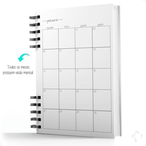 Imagem de Planner Visão Semanal E Mensal Capa Dura Coleção Cute Bloom