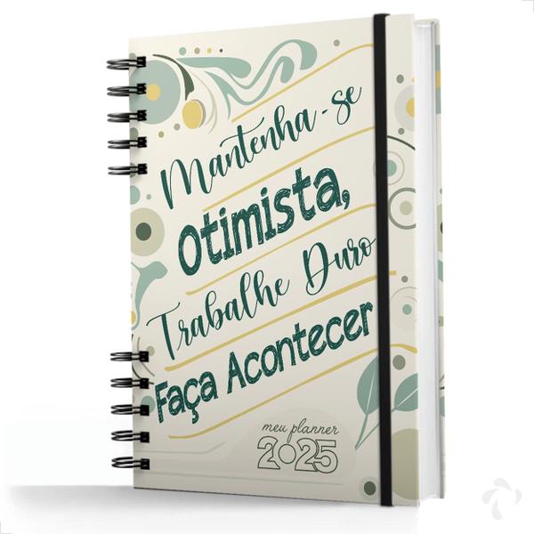 Imagem de Planner Visão Semanal Mensal Capa Dura Mantenha-se Otimista