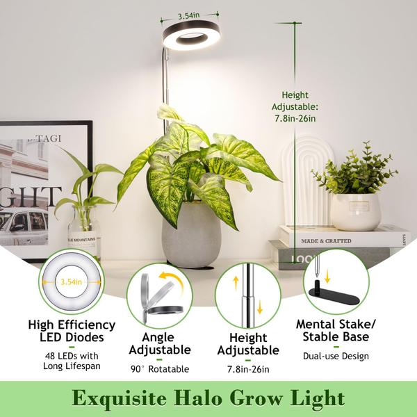 Imagem de Plant Grow Light LORDEM Full Spectrum LED para plantas de interior