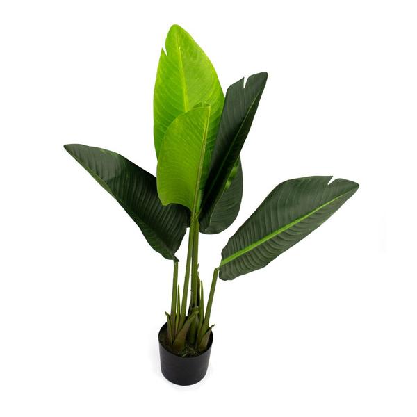 Imagem de Planta Artificial Bananeira de Jardim com Pote X6 Verde 66 cm F04 - D'Rossi