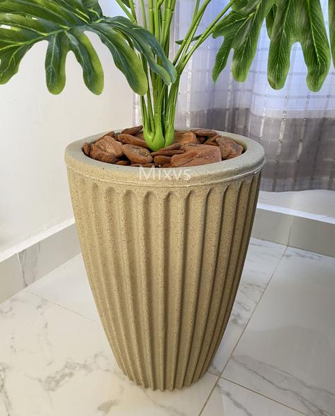 Imagem de Planta Artificial Bananinha Com Vaso Polietileno Romano