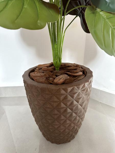 Imagem de Planta Artificial Caladium Com Vaso Polietileno Completo