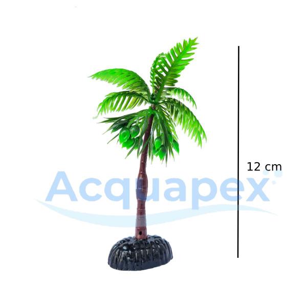 Imagem de Planta Artificial Coqueiro Mini  Decoração 12cm p/ Aquário