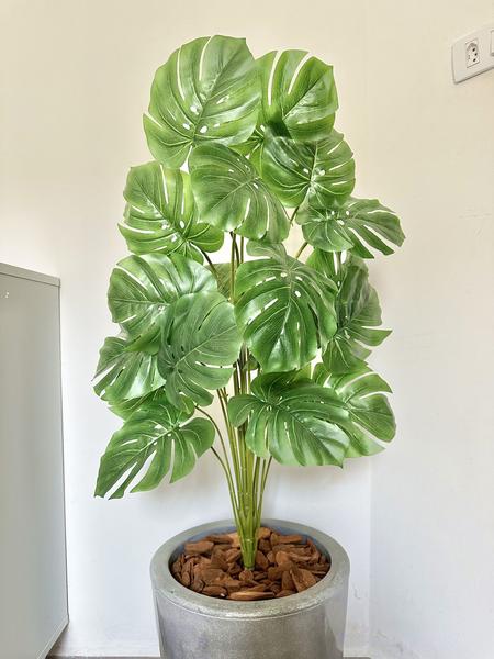 Imagem de Planta Artificial Costela Com Vaso Cone Polietileno Polido