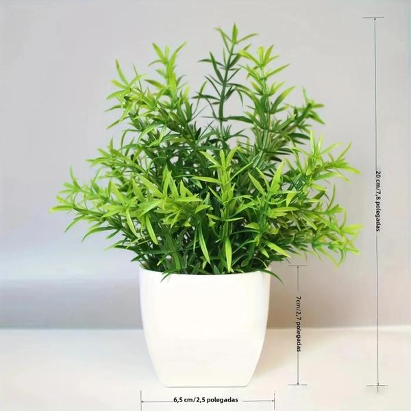 Imagem de Planta Artificial em Vaso Bonsai - Decoração para Mesa, Casa e Escritório