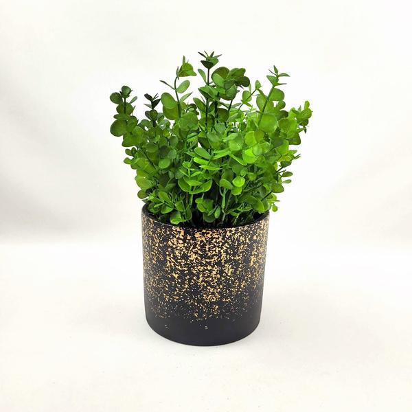 Imagem de Planta Artificial Eucalipto Verde Buquê 37X17Cm Kit 3Pc