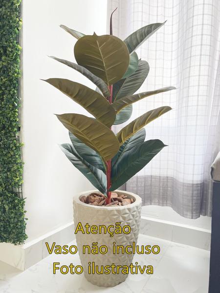 Imagem de Planta Artificial Ficus Lyrata Folhas Casa Decoração