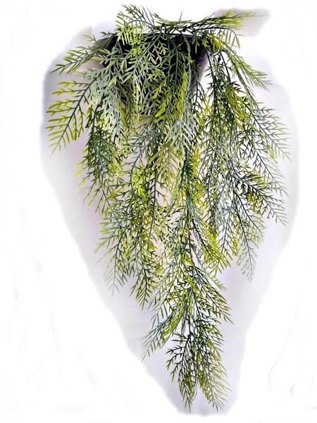 Imagem de Planta Artificial Folhagem Verde Com Vaso Para Parede
