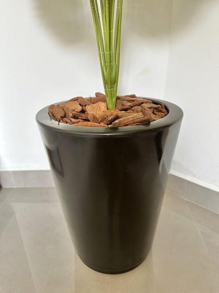 Imagem de Planta Artificial Palmeira Com Vaso Cone Polietileno Polido