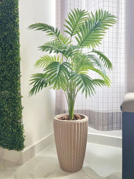 Imagem de Planta Artificial Palmeira com Vaso Polietileno Cone Romano