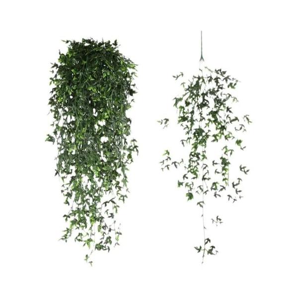 Imagem de Planta Artificial Pendurada de Rattan - Estilo Salgueiro - 80cm - Decoração para Casa e Jardim