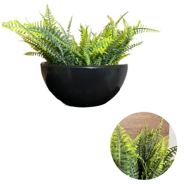 Imagem de Planta Artificial Samambaia Com Vaso Bacia Decoracao Casa