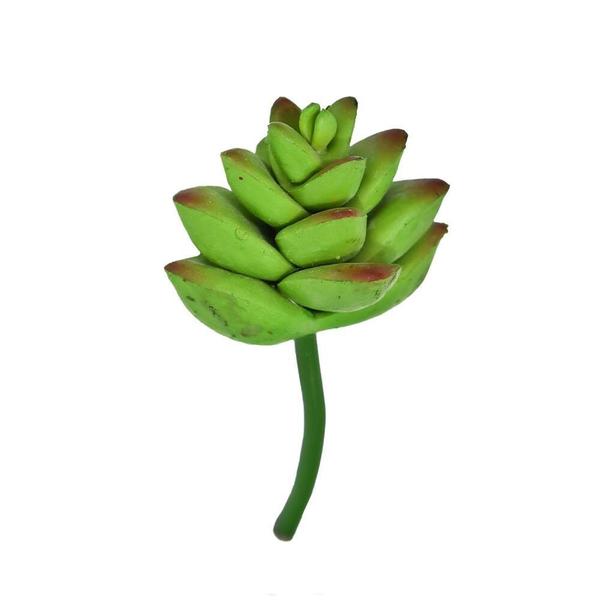 Planta Artificial Suculenta Verde Flor Arte 8cm - DeA Imagem de Planta Artificial Suculenta Verde Flor Arte 8cm