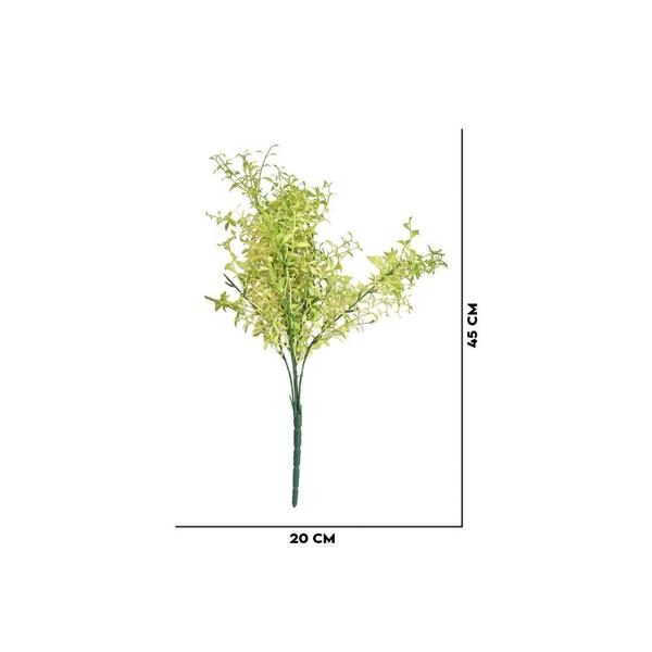 Planta Artificial Verde 2 Tons Florarte 45cm - Flor Arte Imagem de Planta Artificial Verde 2 Tons Florarte 45cm