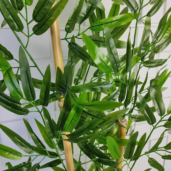 Imagem de Planta Bambu Artificial Sorte 1 Metro Vaso Decoração