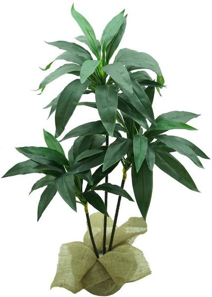 Imagem de Planta Dracena Lyrata Artificial P/Decoração De Casa Permanente Toque Real