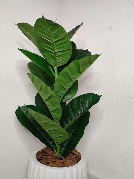 Imagem de Planta Ficus Artificial Jiboia Com Vaso Origami Polietileno