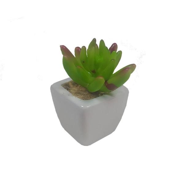 Imagem de Planta Mini Suculentas Artificiais Vaso De Cerâmica - 3117