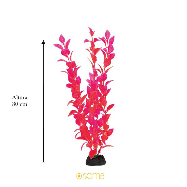 Planta plastica soma economy 30cm vermelha(mod.873) Imagem de Planta plastica soma economy 30cm vermelha(mod.873)