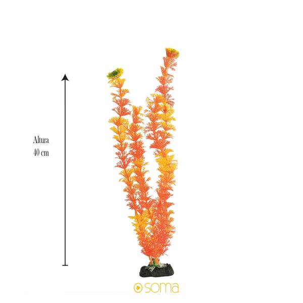 Imagem de Planta plastica soma economy 40cm laranja(mod.410)