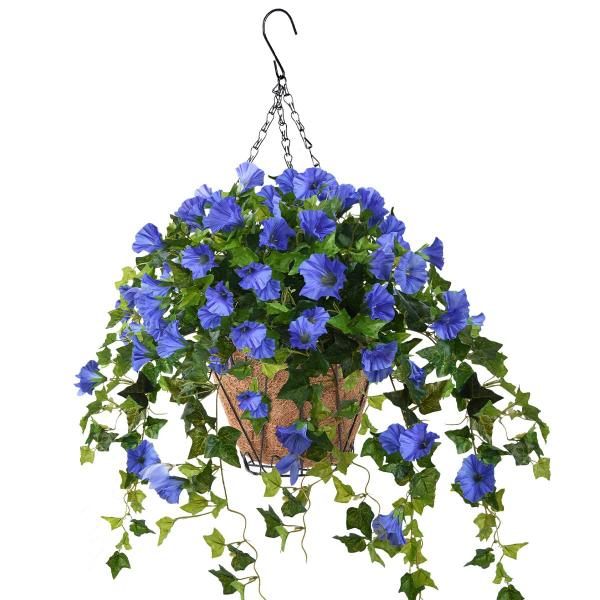 Imagem de Planta suspensa de flores de petúnia de videira artificial Homsunny