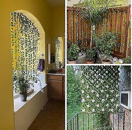 Plantas artificiais de folhas de hera Vine Wokex 12 fios de 25 m Imagem de Plantas artificiais de folhas de hera Vine Wokex 12 fios de 25 m