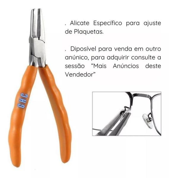 Imagem de Plaqueta Silicone Óculos 100+100 Parafusos 210 Transp 12mm