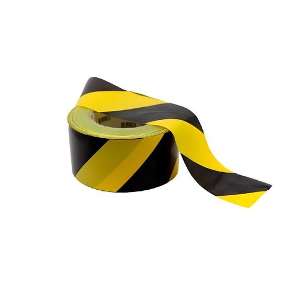 Imagem de Plastcor fita zebrada 200 metros preto/amarelo