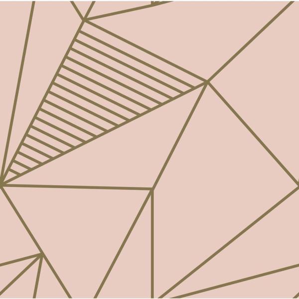 Imagem de Plastico adesivo 45cmx10m fantasia geometrico rose 0,80 rolo - LEONORA