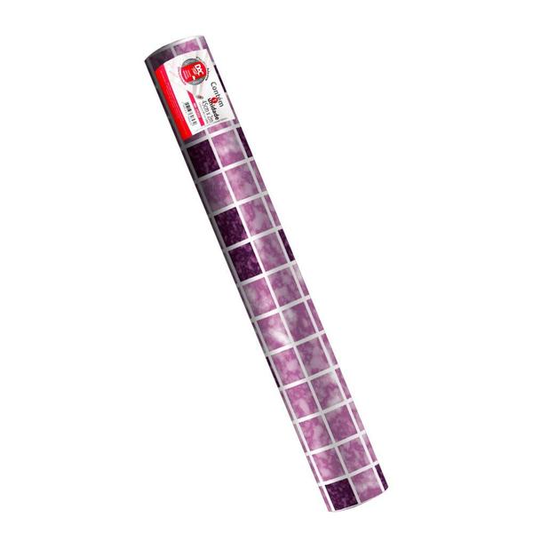 Imagem de Plástico Adesivo DAC Tak Ladrilho Rosa - 45cm x 2 Metros