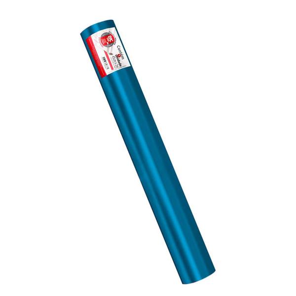 Plástico Adesivo DAC Tak Metalizado Azul - 45cm x 2 Metros Imagem de Plástico Adesivo DAC Tak Metalizado Azul - 45cm x 2 Metros