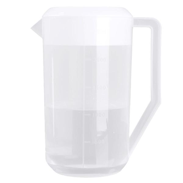 Imagem de Plástico de 2500ML graduado medindo água Jug Ero Friendly Juice Liquid Container Pitcher com tampas alça jarra anti leak portátil Jarros