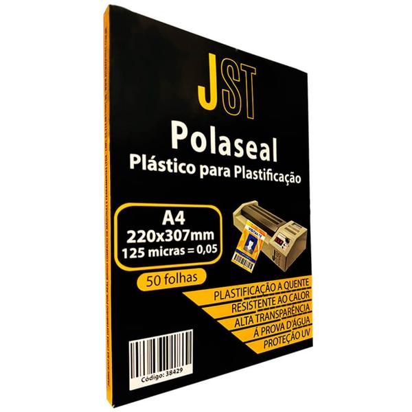 Imagem de Plástico para Plastificação - A4 220x307mm - 50 Folhas - JST