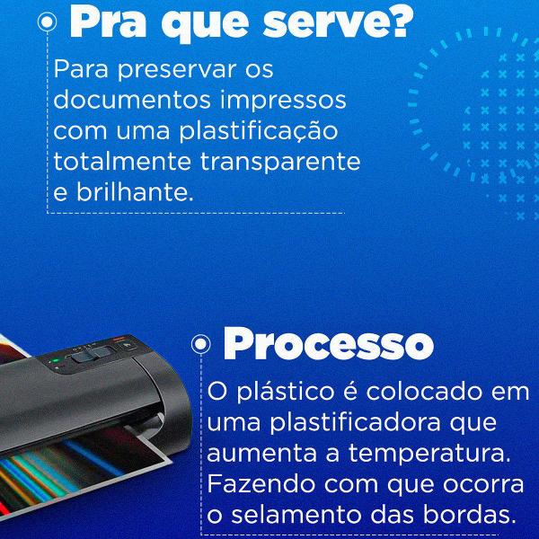 Imagem de Plástico para Plastificação Pacote com 100 lâminas A3 303x426mm 125 micras 0,05mm Pouch Film X-Full