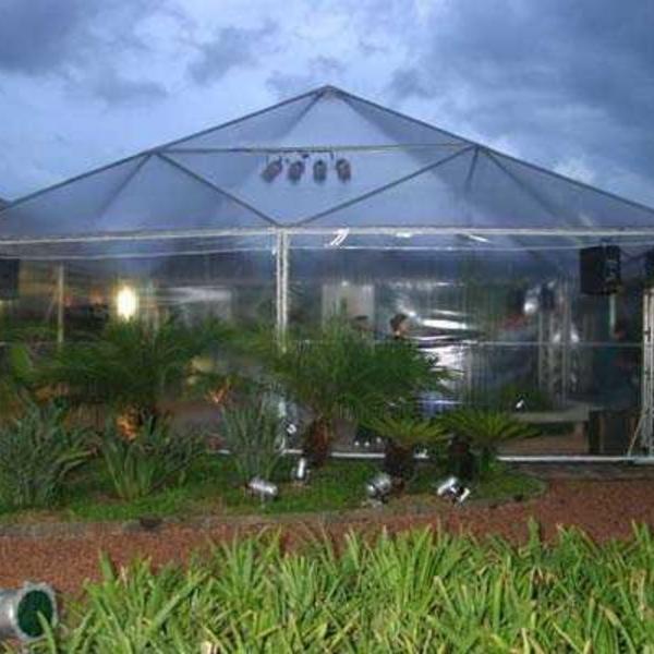 Imagem de Plastico Pvc Transparente Toldo Tenda Grosso 0,40mm 2 Mts