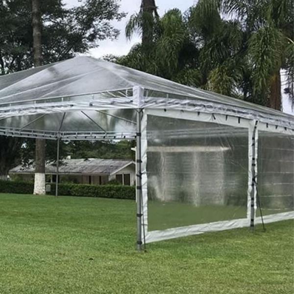 Plastico Pvc Transparente Toldo Tenda Grosso 0,40mm 2 Mts - Casa di Valle Imagem de Plastico Pvc Transparente Toldo Tenda Grosso 0,40mm 2 Mts