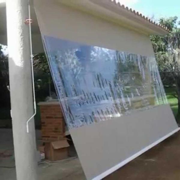 Plastico Pvc Transparente Toldo Tenda Grosso 0,40mm 2 Mts - Casa di Valle Imagem de Plastico Pvc Transparente Toldo Tenda Grosso 0,40mm 2 Mts