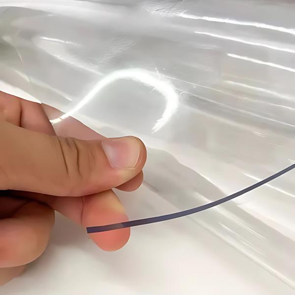 Imagem de Plástico Transparente Cristal Pvc 2mm 1m X 1,40m Rolo Lona