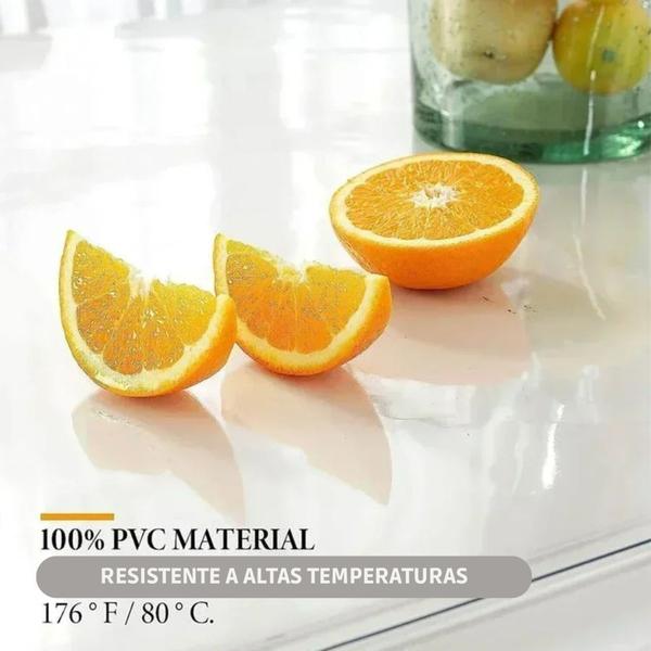 Imagem de Plástico Transparente Cristal Pvc 2mm 70cm X 1,40m Rolo Lona