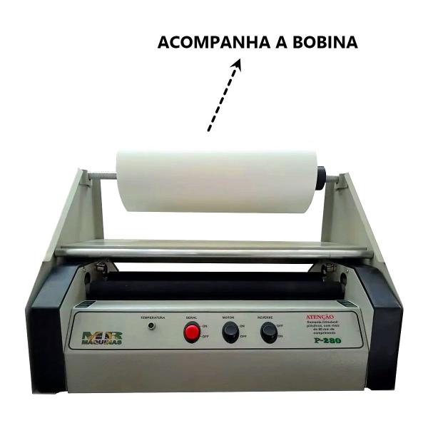 Imagem de Plastificadora P280 Com Suporte e Bobina Fosco Bopp 24cm