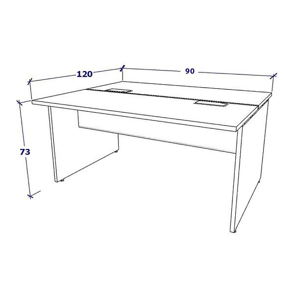 Imagem de Plataforma de Trabalho Pé Painel Preto 90cm x 120cm F5