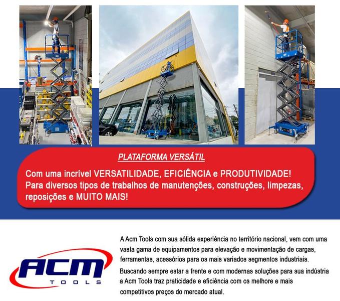 Imagem de Plataforma Elevatória Elétrica 240Kg 4,7M 220V PT02447 ACM TOOLS