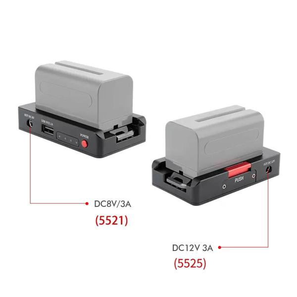 Imagem de Plate Adaptador Mamen Bateria Np-F550/F770/F970 Gaiola Cage