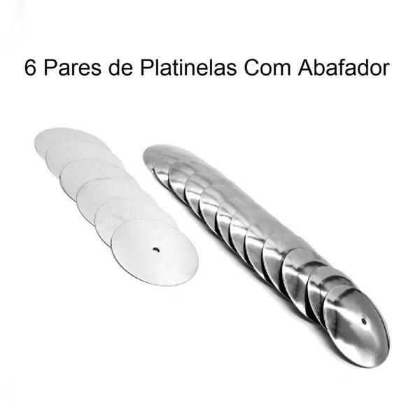 Imagem de Platinela de Inox com Abafador para Pandeiro Torelli Ta-720