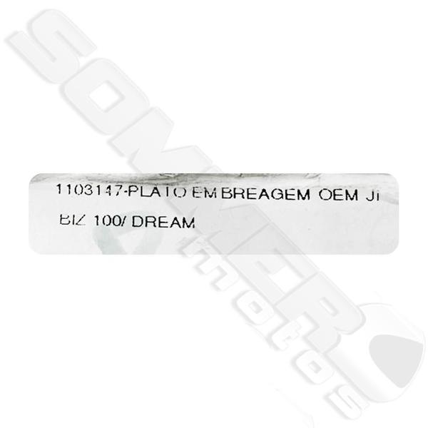 Imagem de Plato Embreagem Ji  Dream 100 e Biz 100