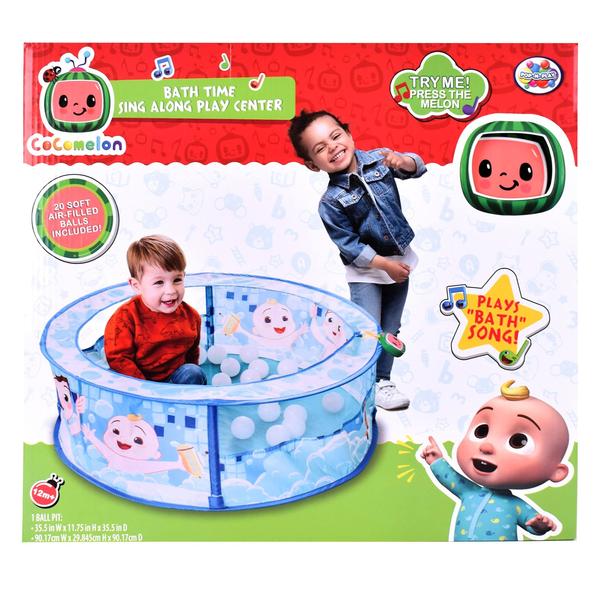 Imagem de Play Center Ball Pit Tent CocoMelon com 20 bolas em dias ensolarados