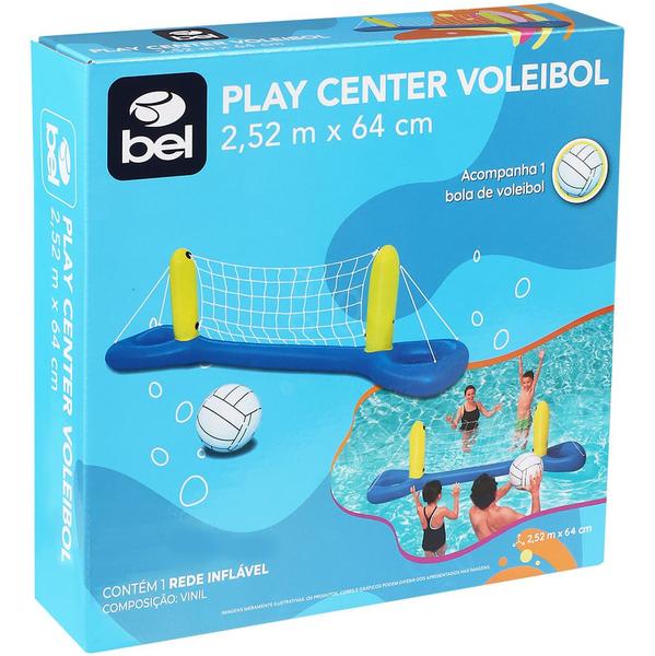 Imagem de Play Center Voleibol Inflável com Rede 2,52 m x 64 cm e 1 Bola Bel