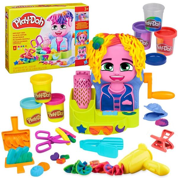 Imagem de Play Doh Cabelos Coloridos com Estilo F8807 Hasbro