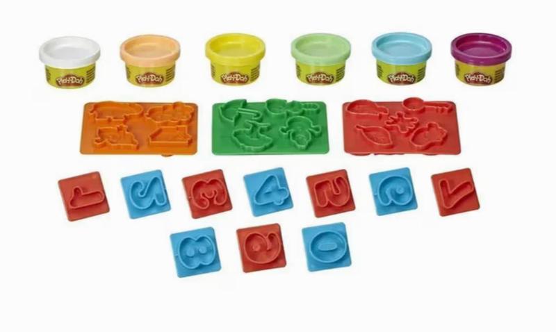 Imagem de Play-Doh, Conjunto Massinha e Moldes de Números com 6 Potinhos - Hasbro